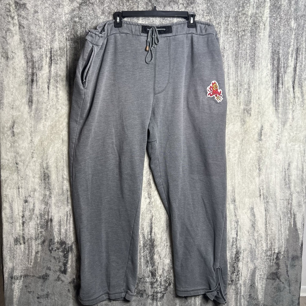 Vintage Colosseum ASU Arizona State Size XL Sweatpants Adjustable Gray